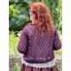 cardigan 44813 laine alpaga Aubergine Ewa i Walla - 9