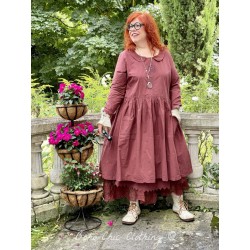 robe 55728 coton Maroon Ewa i Walla - 1