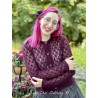 cardigan 44813 laine alpaga Aubergine Ewa i Walla - 1