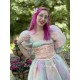 robe French Puff Rainbow Selkie - 14