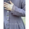 long jacket 66355 Vintage black hemp Ewa i Walla - 15