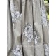 skirt / petticoat LINA taupe poplin with flowers Les Ours - 3