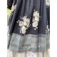 tunique BLANDINE voile de coton noir à fleurs et carreaux Les Ours - 11