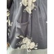 tunic BLANDINE black cotton voile with flowers and checks Les Ours - 13
