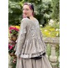 veste MELISSA popeline taupe à fleurs Les Ours - 10