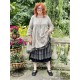 dress LIBERTINE taupe cotton and checked ruffle Les Ours - 17