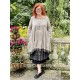 dress LIBERTINE taupe cotton and checked ruffle Les Ours - 16