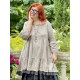 dress LIBERTINE taupe cotton and checked ruffle Les Ours - 10