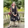 robe JULIA popeline noire à fleurs Les Ours - 2