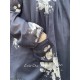 tunique BLANDINE voile de coton noir à fleurs et petits pois blancs Les Ours - 7