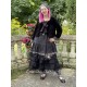 dress LIBERTINE black linen and flounce in checked cotton voile Les Ours - 13