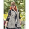 tunic JEANNINE icy brown fluffy wool Les Ours - 1