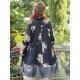 robe SIMONETTE voile de coton noir à fleurs et carreaux Les Ours - 11