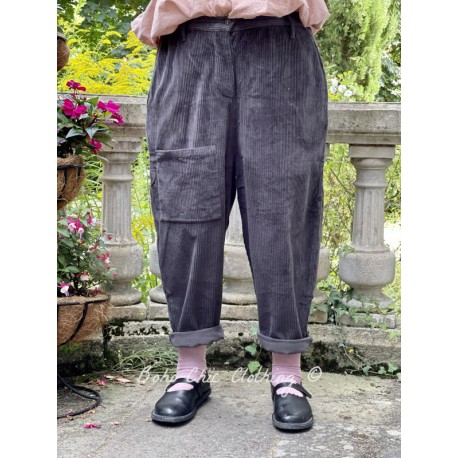 pantalon GASTON velours côtelé gris foncé Les Ours - 1