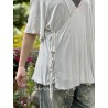 wrap top Origami in Moonlight Magnolia Pearl - 19