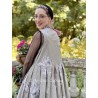 robe JULIA popeline taupe à fleurs Les Ours - 7