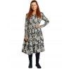 robe 55715 coton Noir à fleurs Ewa i Walla - 13