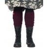 guêtres 77522 laine alpaga Aubergine Ewa i Walla - 6