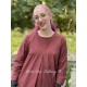 tunic 44810 Maroon shirt cotton