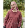 tunic 44810 Maroon shirt cotton