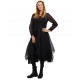dress 55730 Vintage black organdie Ewa i Walla - 7