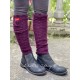 guêtres 77522 laine alpaga Aubergine Ewa i Walla - 1
