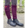 guêtres 77522 laine alpaga Aubergine Ewa i Walla - 1
