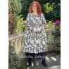 robe 55715 coton Noir à fleurs Ewa i Walla - 6