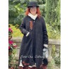 manteau 66359 laine Noire Ewa i Walla - 1