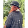 manteau 66359 laine Noire Ewa i Walla - 7