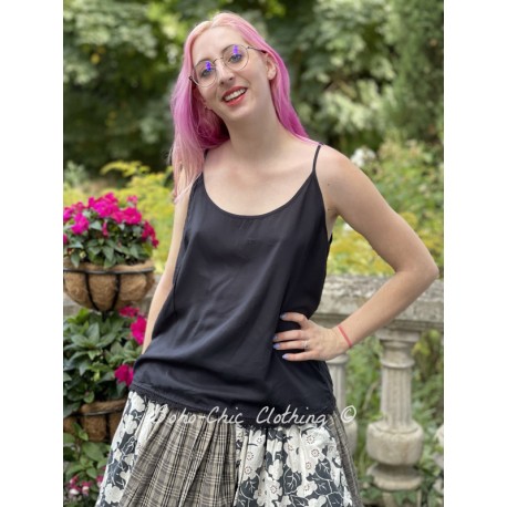 top 33321 Vintage black viscose Ewa i Walla - 1