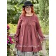 tunic 44810 Maroon shirt cotton