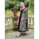 reversible coat LOUNA black velvet and checked cotton lining Les Ours - 2