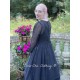 dress 55732 Vintage black organdie Ewa i Walla - 11