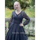 robe 55730 organdie Vintage black Ewa i Walla - 3