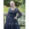 dress 55730 Vintage black organdie Ewa i Walla - 3