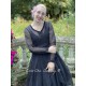 robe 55730 organdie Vintage black Ewa i Walla - 4