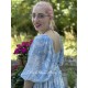 robe Puff Baby Blue Toile Selkie - 5