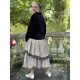 dress LIBERTINE taupe cotton and checked ruffle Les Ours - 9