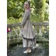 dress LIBERTINE taupe cotton and checked ruffle Les Ours - 6