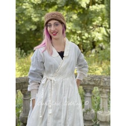 robe / veste cache-coeur POEMA organza écru