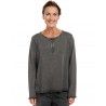 chemisier 44808 coton Anthracite Ewa i Walla - 6