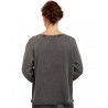 blouse 44808 Antracit cotton knit Ewa i Walla - 7