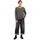 chemisier 44808 coton Anthracite Ewa i Walla - 9