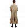 robe 55719 coton Beige à fines rayures Ewa i Walla - 8