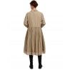 robe 55720 coton Beige à fines rayures Ewa i Walla - 18