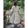 robe 55719 coton Beige à fines rayures Ewa i Walla - 5