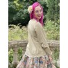 chemisier 44816 coton Beige à fines rayures Ewa i Walla - 8