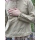 chemisier 44816 coton Beige à fines rayures Ewa i Walla - 22