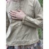 chemisier 44816 coton Beige à fines rayures Ewa i Walla - 22